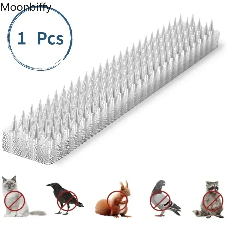 1Pc Plastic Bird Repeller Spikes Fence Wall Cat Anti Pigeon Spikes Anti-bird Outdoor Squirrel Garden Fences Animal Repellent