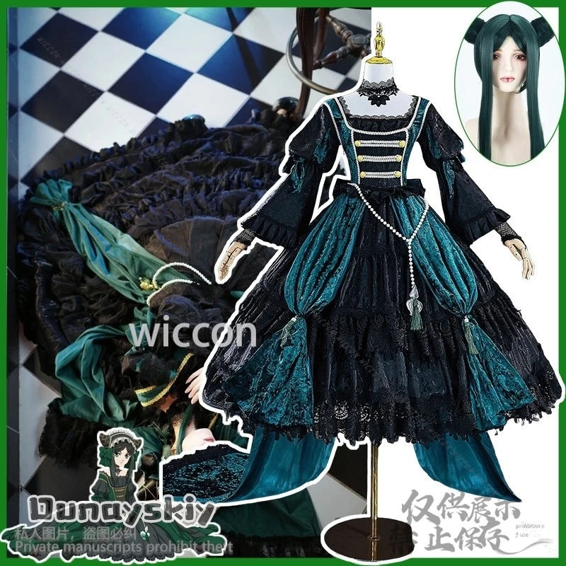 Anime Black Kuroshitsuji-levez ald Witch Sieglinde Cuts, Livan Butler Cosplay, Reen Evening fur s, Lolita Wigs for Girls, Customized