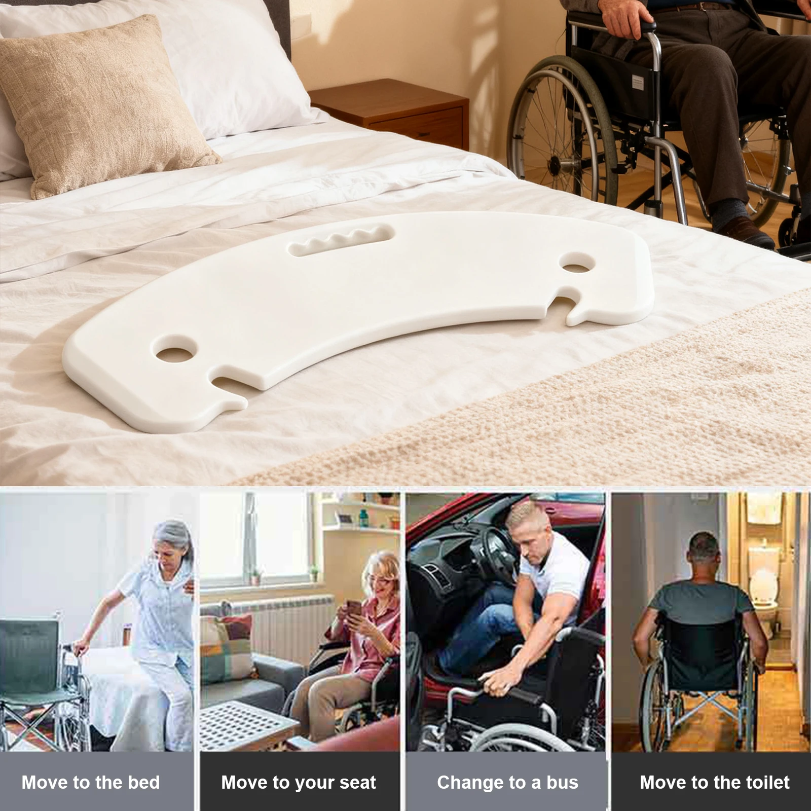Transfer Board and Slide Board Sliding Board Patient Transfer Board for Seniors Transfer To Wheelchair Bed