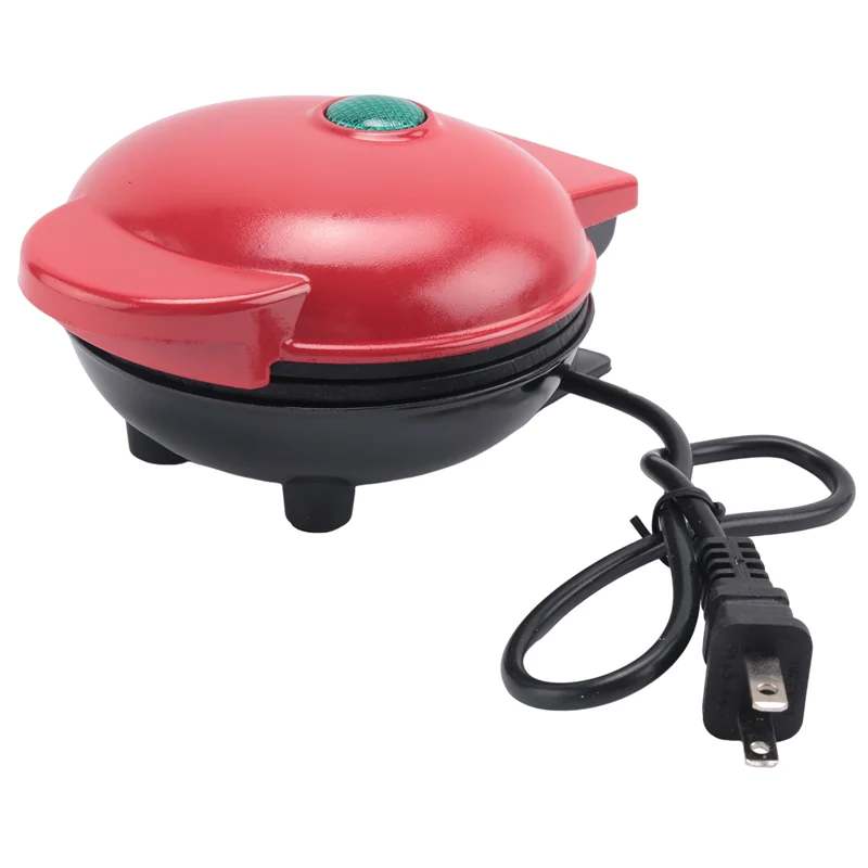 تخفيضات الصيف-صانع الوافل الكهربائية الصغيرة آلة وافل الإفطار فرن كعكة البيض عموم آلة البيض وعاء الوافل