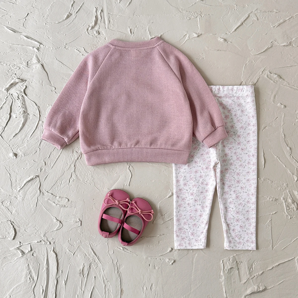 Baby Girl 2Pcs Outfit Set Spring Autumn Swan Embroidery Sweatshirt + Floral Print Leggings Infant Toddler Casual Clothes