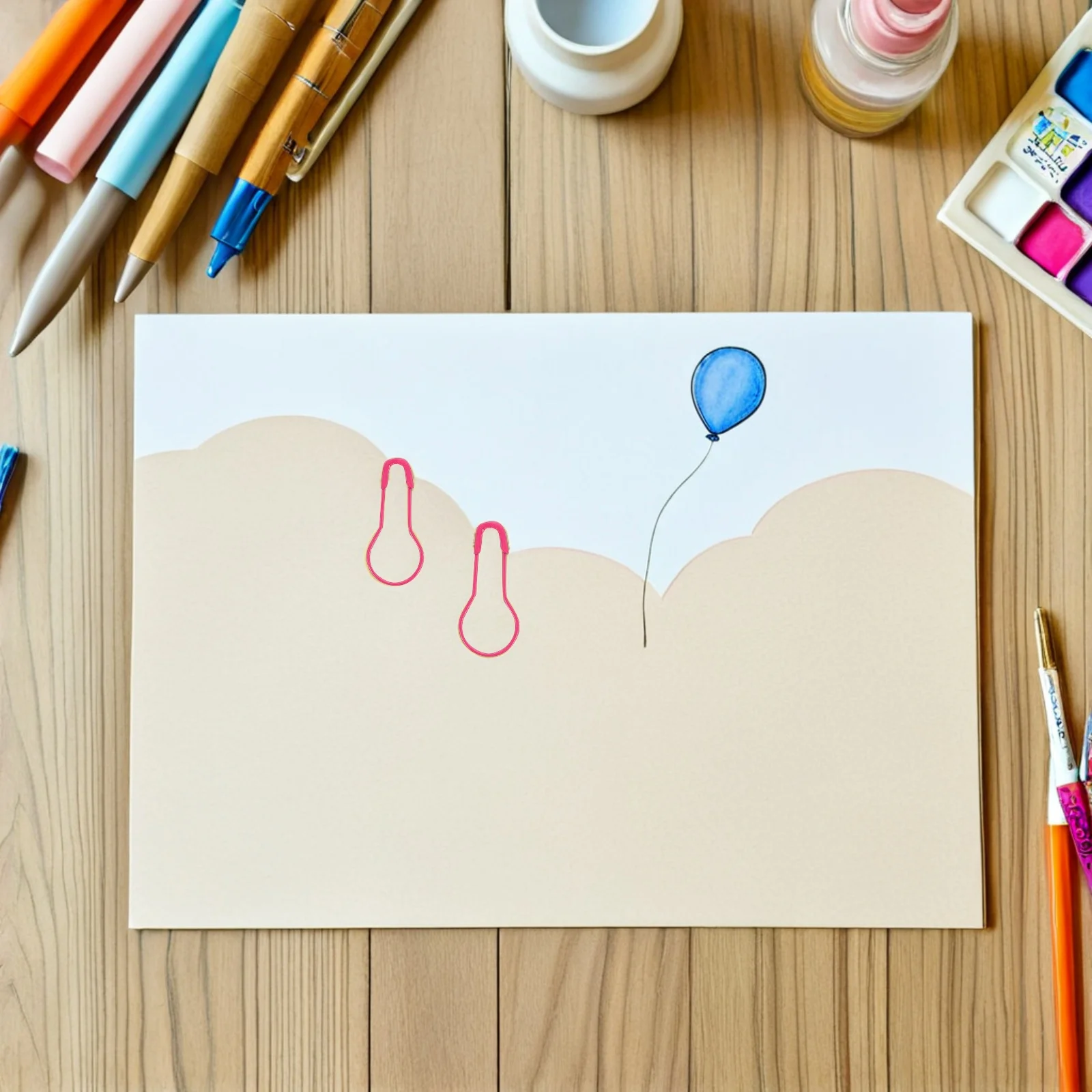 

500Pcs Colorful Gourd Safety Pins Metal Crafting Knitting Markers DIY Accessories Crochet Safety Pin Knitting Markers Clips