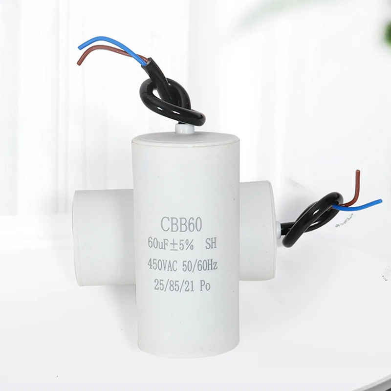 1Pcs CBB60 Motor Starting Capacitor AC450V 3/4/5/6/8/9/10/12/14/15/16/18/20/25/30/40/45/50/60/70/80UF For Washing Machine