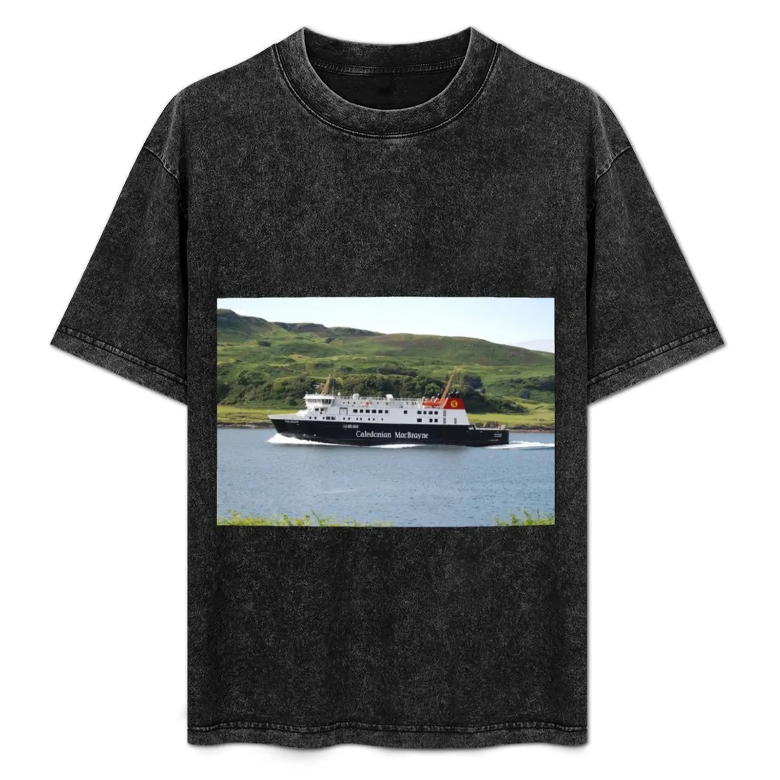 

MV Finlaggan heading down the Sound of Kerrera for Colonsay and Islay T-Shirt Man t-shirt anime shirt slim fit t shirts for men