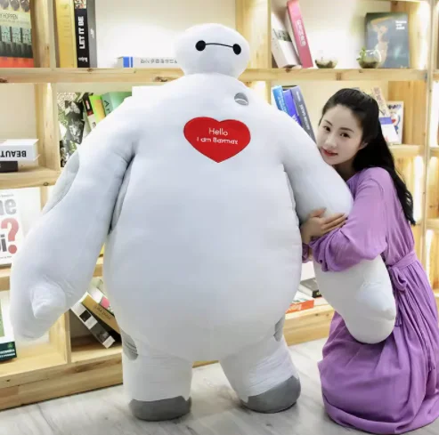 

60cm~180cm Large size love Big Hero 6 super loving heart Baymax stuffed Plush toy Full filled doll model kids baby gift