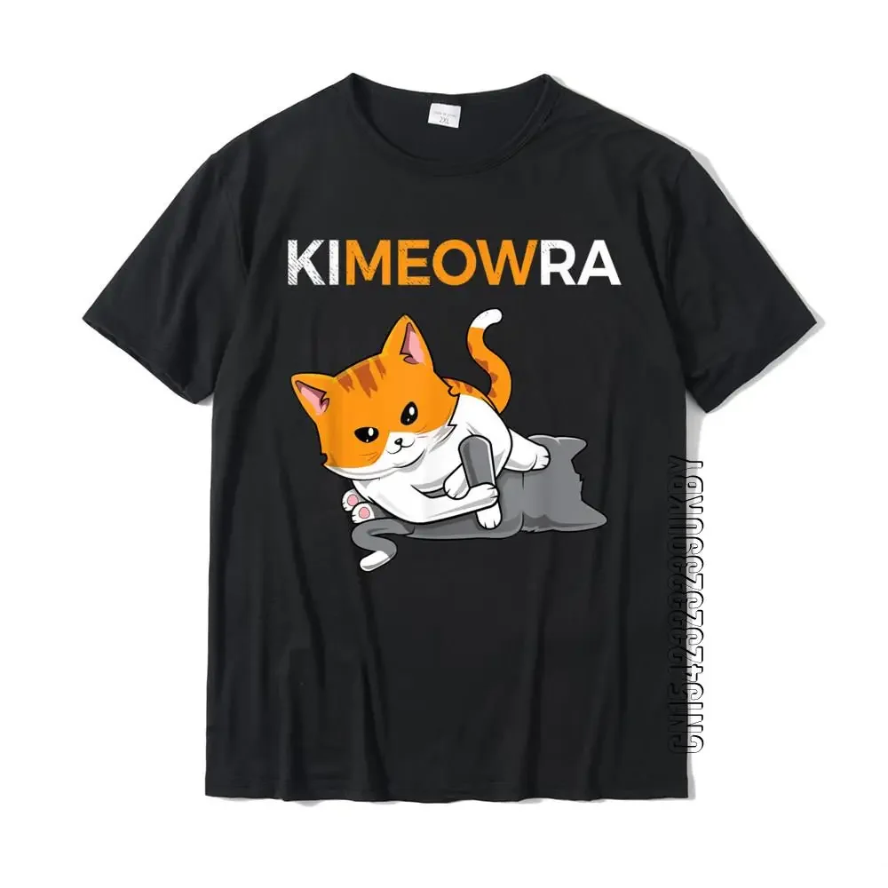 Jiu Jitsu Kimura Cute Kewell Cat Funny BJJ T-Shirt Hip Hop Top T-Shirts T Shirt For Men Wholesale Cotton Party T Shirt