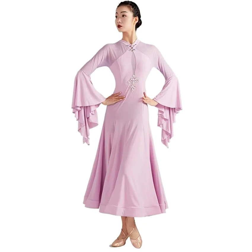 

2024 Woman New National Standard Dance Dress Modern Dance High-end Competition Ballroom Dress Waltz Dance Practice Costumes