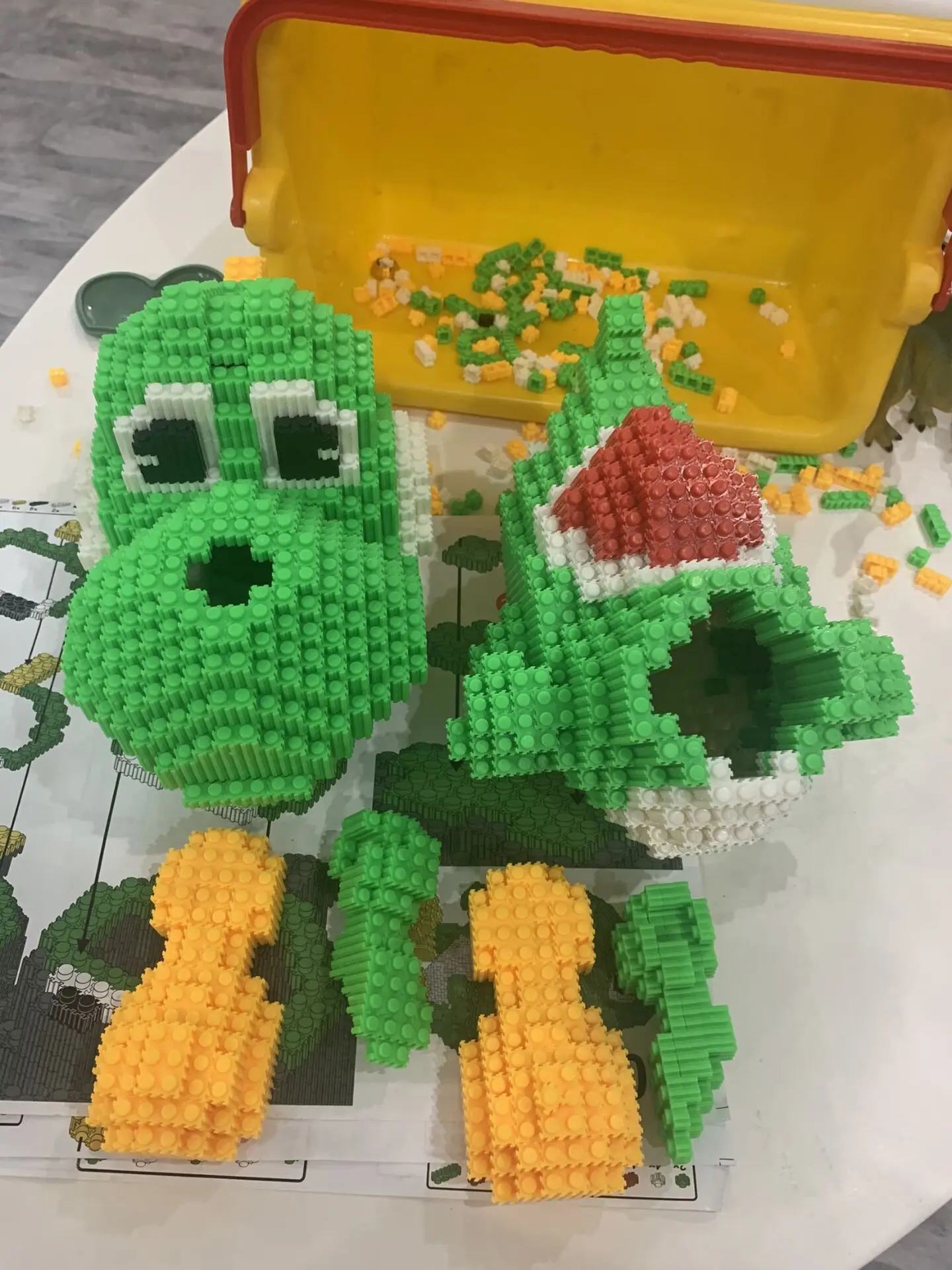 Known Built Micro Mini Building Blocks Toys crea la tua giungla di dinosauri verdi compagno di giochi perfetto per bambini e ornamento decorativo