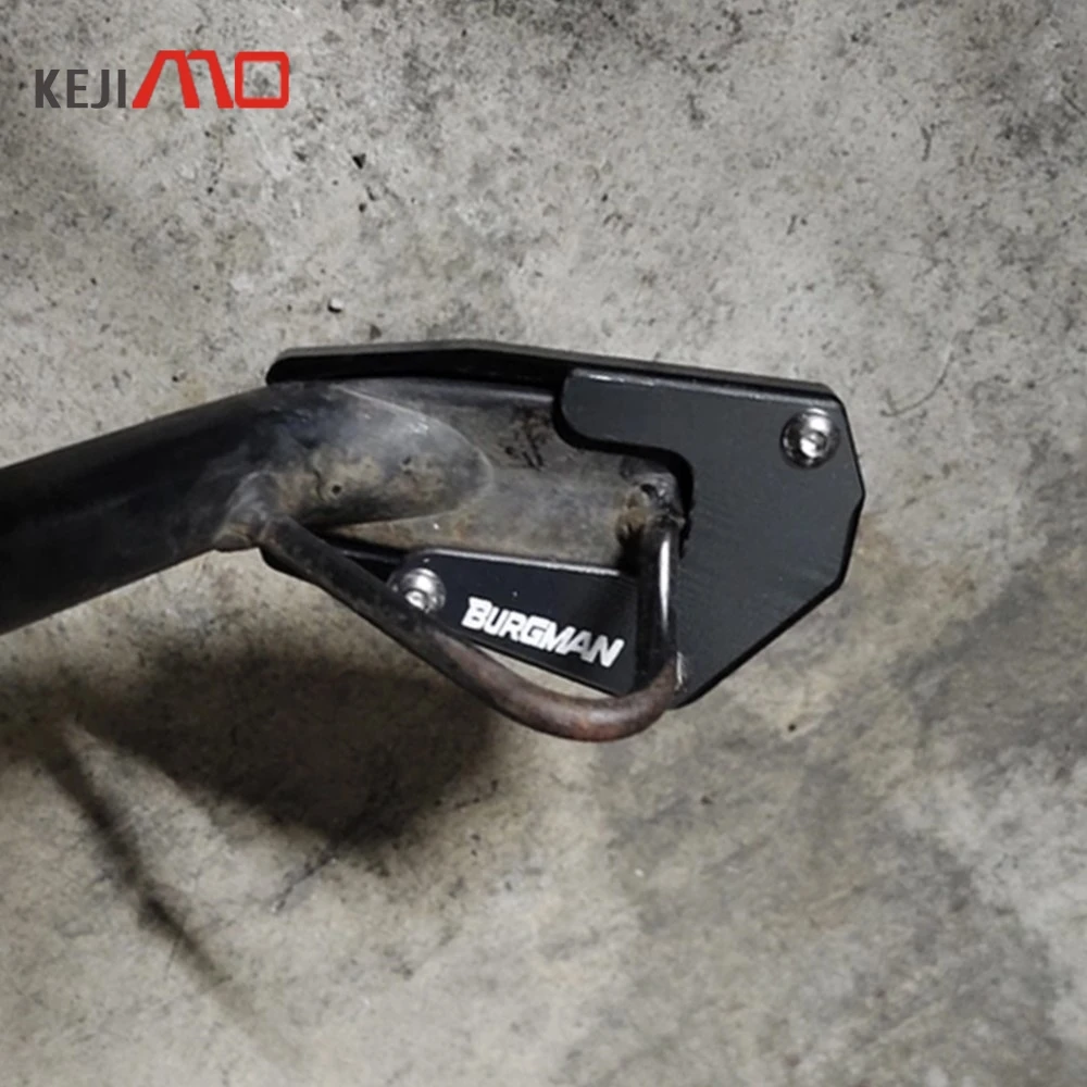 For SUZUKI BURGMAN 650 2013 2014 2015 2016 2017 2018 2019 - 2023 Kickstand Foot Side Stand Extension Enlarger Support Plate Pads