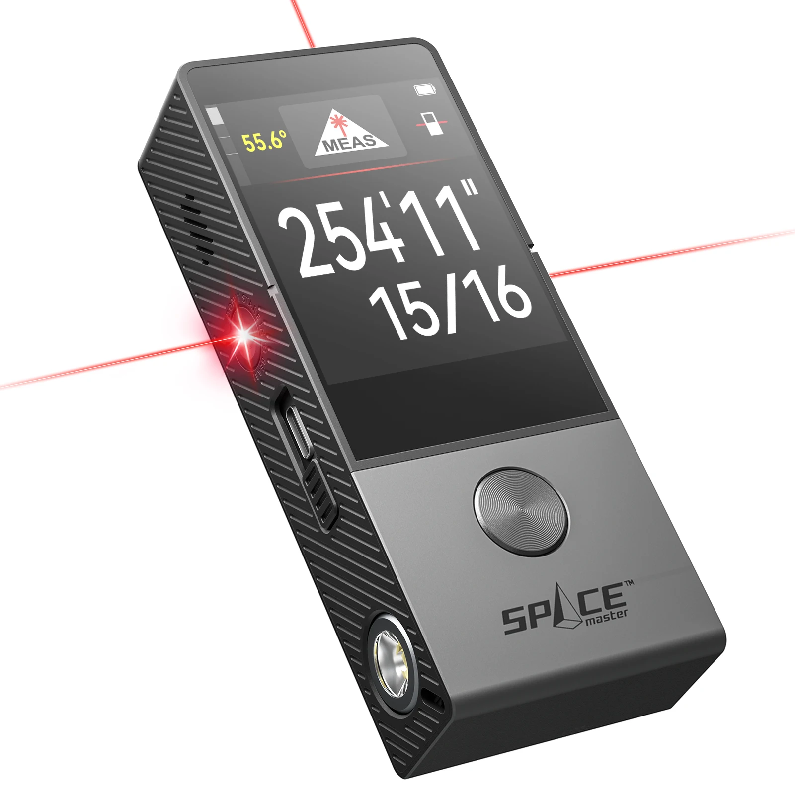 Medida de Distância a Laser Pro Medida a Laser 1st do Mundo Alinhamento Visual Fita Medida a Laser de 100m Bluetooth Mileseey-d9