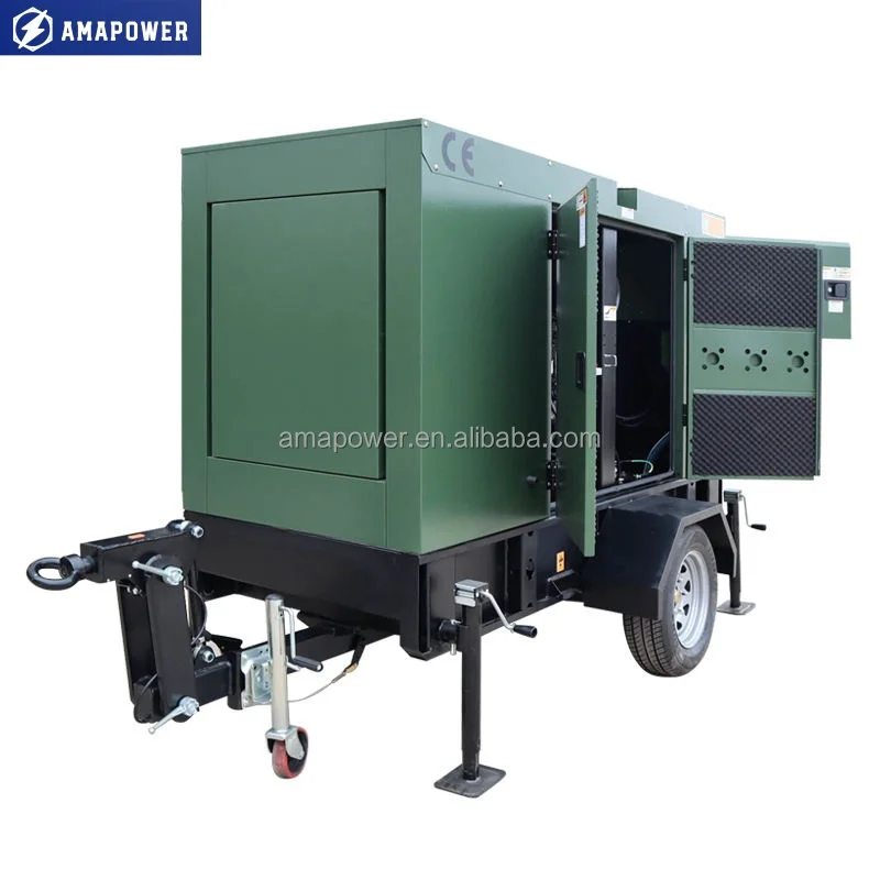 الكمون 6BT5.9-G2 محرك 80kw 100kva الطاقة الصامتة مقطورة مولدات الديزل مجموعة أفضل الأسعار