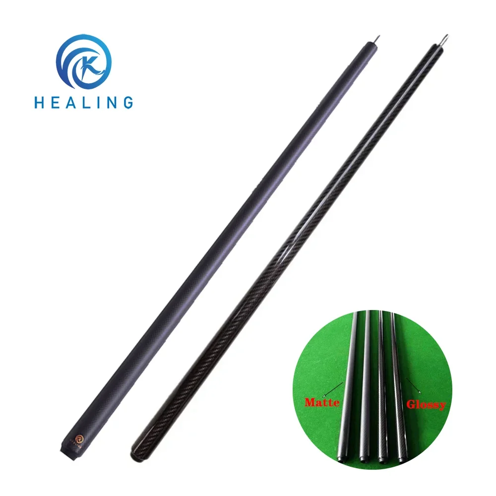 Black Technology Butt of Billiard Cue 3K Carbon Fiber Snooker Cue Customized Uni-Loc/Radial/3/8x10 Joint Pool Cue Butts Carbon