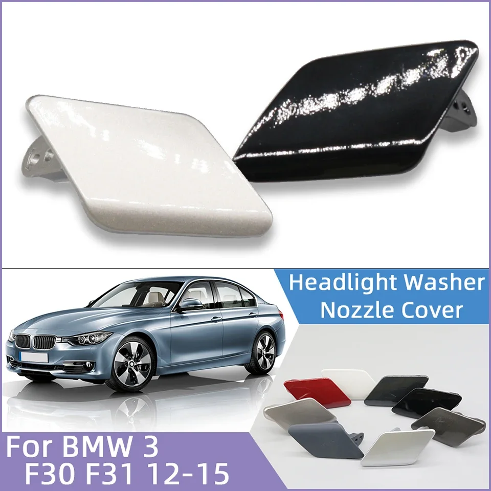 Car Front Bumper Headlight Washer Nozzle Cover Lid For BMW F30 F31 320 323 325 328 330 2012-2015 Headlamp Cleaning Sprayer Cap