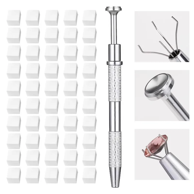 

Набор из 50 губчатых аппликаторов для градиентного дизайна ногтей, кистей для гель-лака, глиттера и ручек для точечной росписи для маникюра