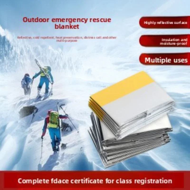 في الهواء الطلق بولي ايثيلين بطانية طوارئ إنقاذ الحياة بطانية المتاح الإشعاع حماية بطانية بقاء بطانية زلزال الإنقاذ