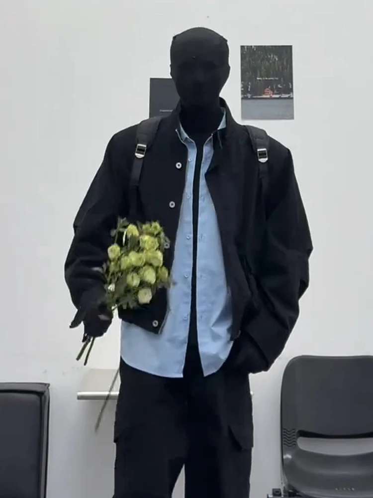 

Мужская джинсовая куртка Spring Dragon Toe с воротником-стойкой, в бейсбольном стиле, рабочая куртка, модная и стильная, в американском стиле