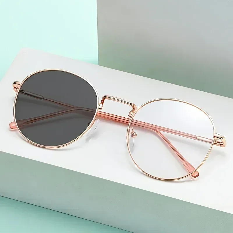 2 in1 Photochromic New Design Anti Blue Light and Anti Radiation Eye Glasses Glasses for Men Women