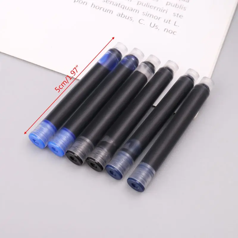 100pcs Jinhao Universal Black Blue Fountain Pen Cartridges 2.6mm Refills