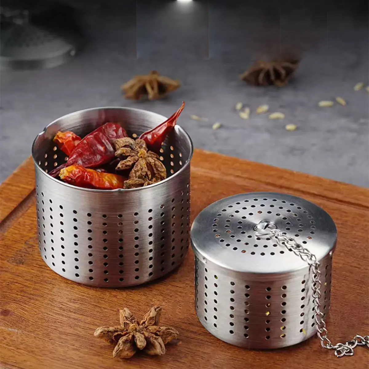 Stainless Steel Seasoning Ball for Cooking and Stewing, Seasoning Ball for Home Use, Hot Pot, Soup, Tea Brewing, 1 Piece