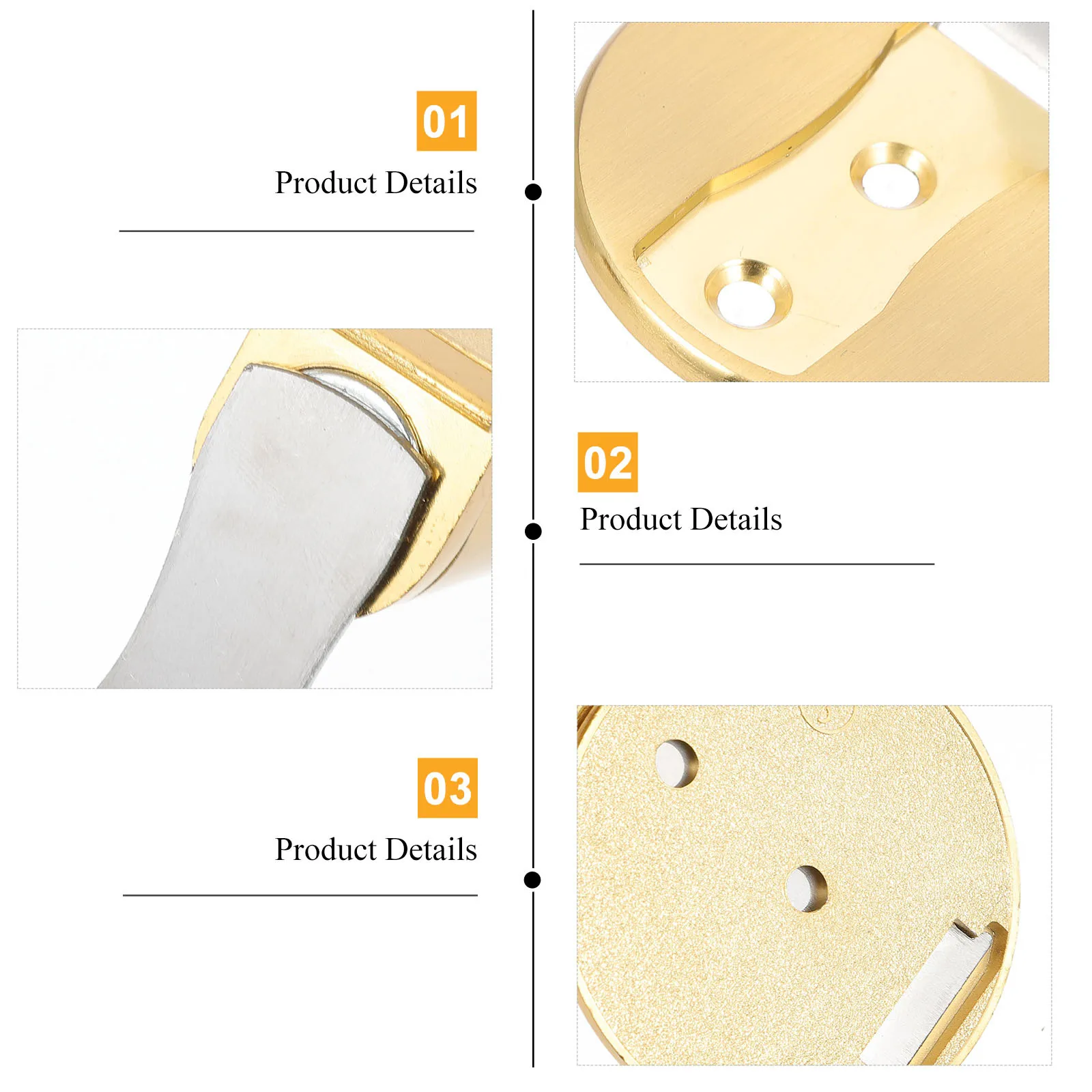 

1Set Door Stop Adjustable Anti-Collision Suction Punch-Free Door Holder for Living Room Bedroom Office Home Wall Protection