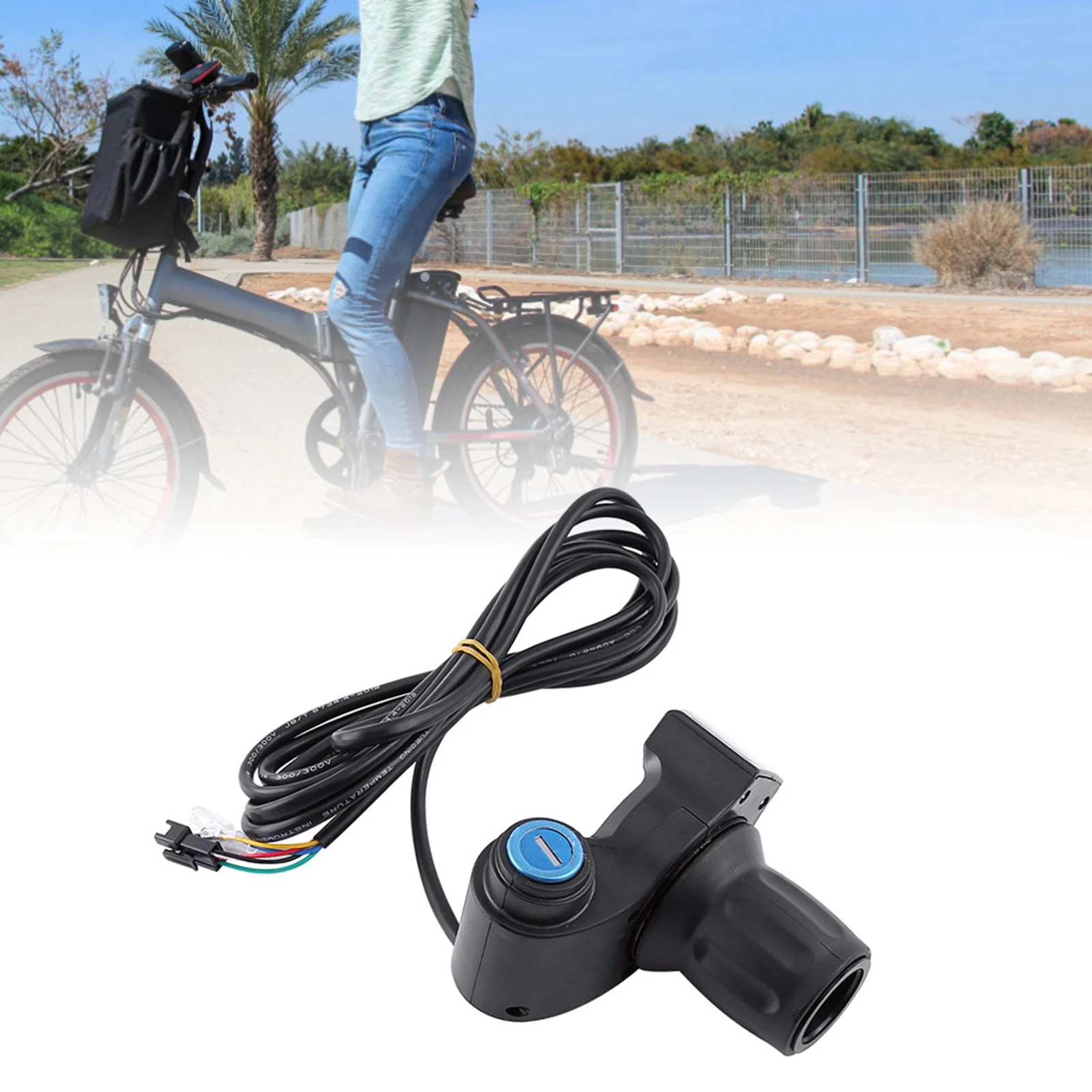 12V-99V Electric  Scooter Half Wrist Throttle Grip Handle LED Display Key Knock display indicator & lock half  throttle