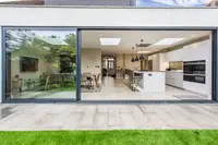 Customized Aluminum Alloy Sliding Doors Suitable for Courtyards Poolsides Schools Halls Villas Living Room Hotels Exterior Doors 6