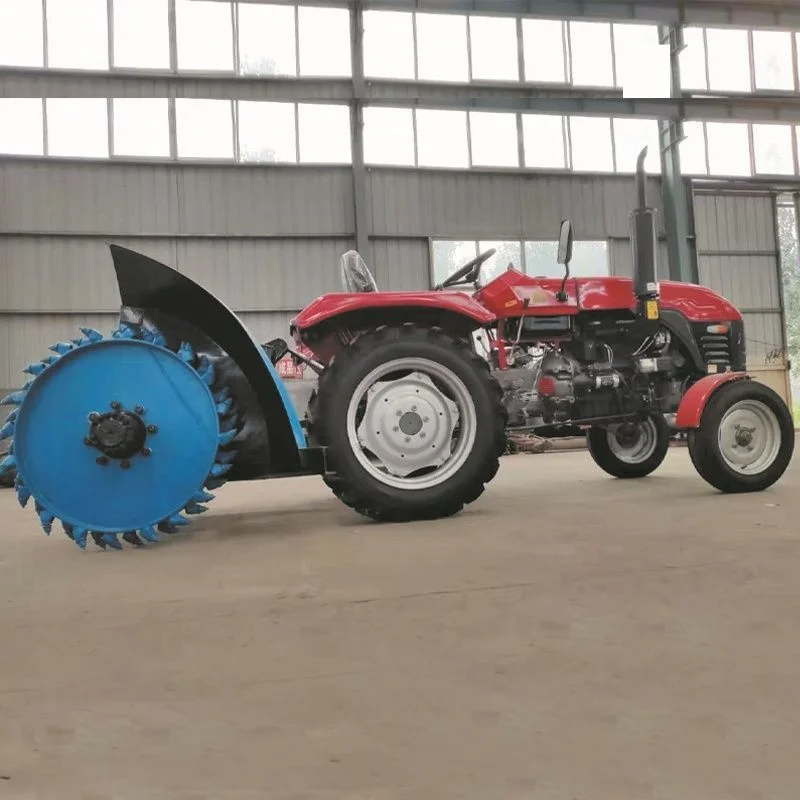 Agricultural crop planting chain trenching machine, tap water pipeline trenching machine, buried line trenching machine