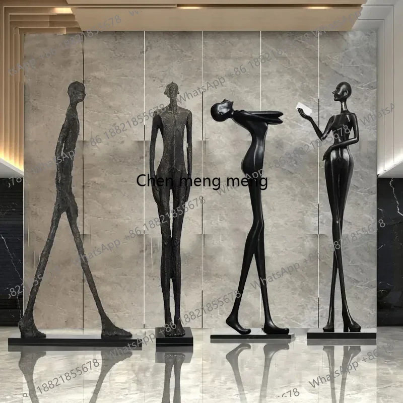 A55 GY Hotel Lobby Large Figure Floor Ornaments Sales Office Model Room Window Abstract Art Soft Decoration Sculpture
