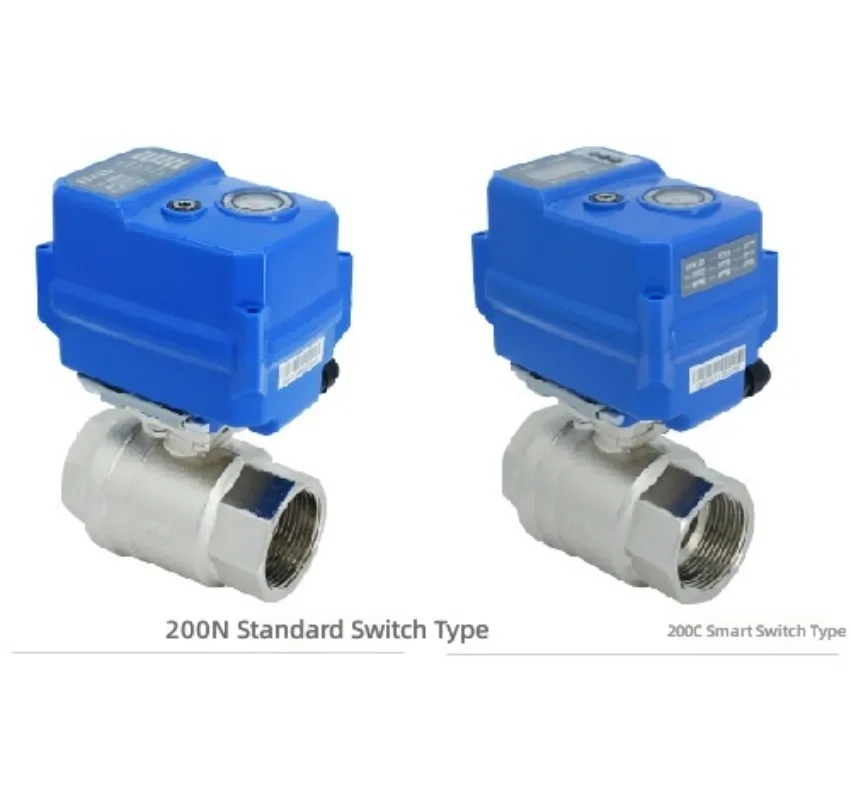 200DC24VAC220V electric ball valve stainless steel copper thread water valve control drive electric valve