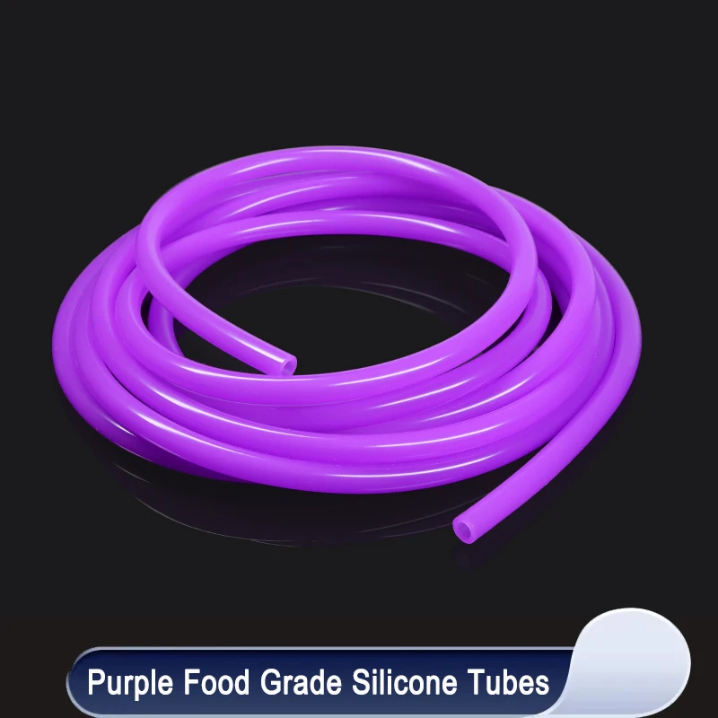 

1/3/5/10M Purple Silicone Tube Food Grade Rubber Hose Flexible Aquarium Air Irrigation Pipes Water Connector Garden Hoses