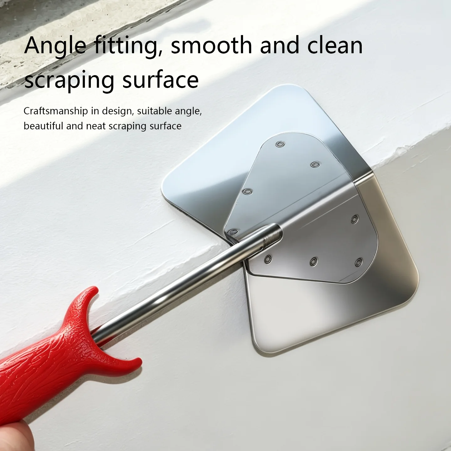 1 Stück Trockenbau-Eckwerkzeug, Soft-Grip-Griff - Edelstahl-Spachtel für Außen- und Innenecken – Detail 4