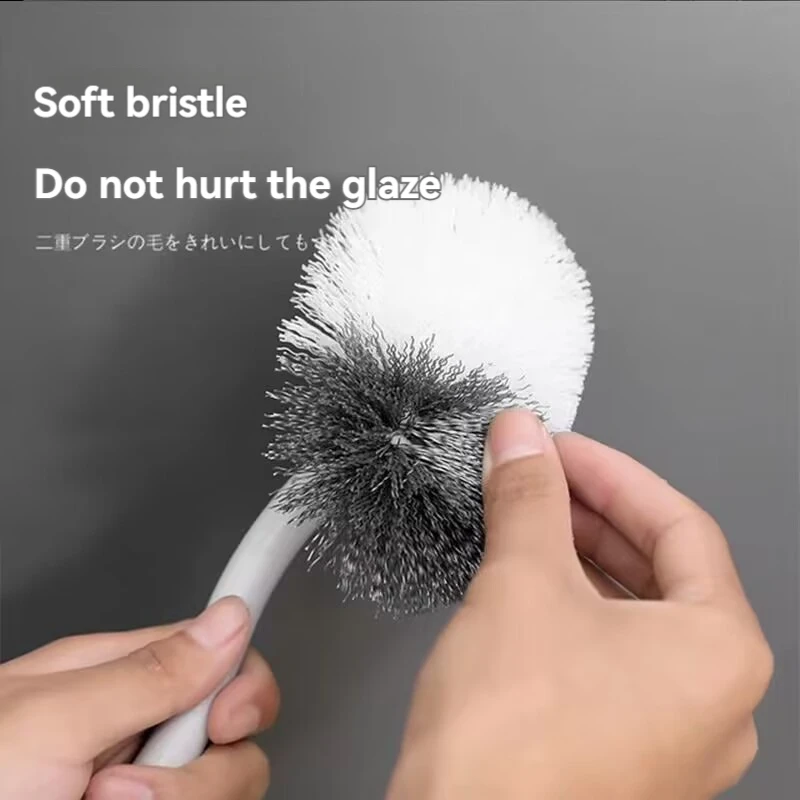 Brush Cleaning Toilet Toilet Brush Without Dead Corners Small Cleaning Brush with Long Handle  S-type Toilet Curve Tool