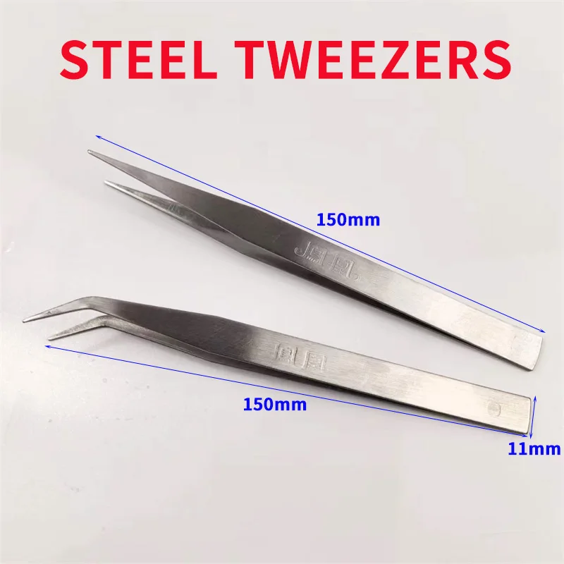 

Sewing machine Garment processing tweezers Garden Kitchen Tool Long Barbecue Food Tong Stainless Steel Straight Tweezer