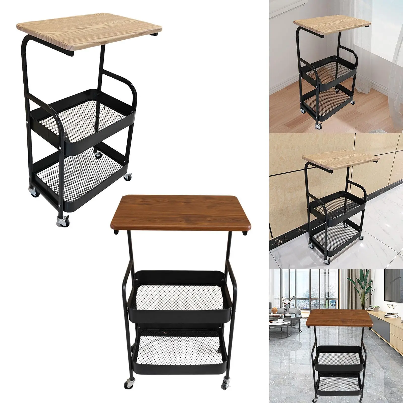 

Storage Cart Storage Cart with Wheels Utility Rolling Cart with Table Top for Bathroom Bedroom Narrow Places Kitchen Living Room
