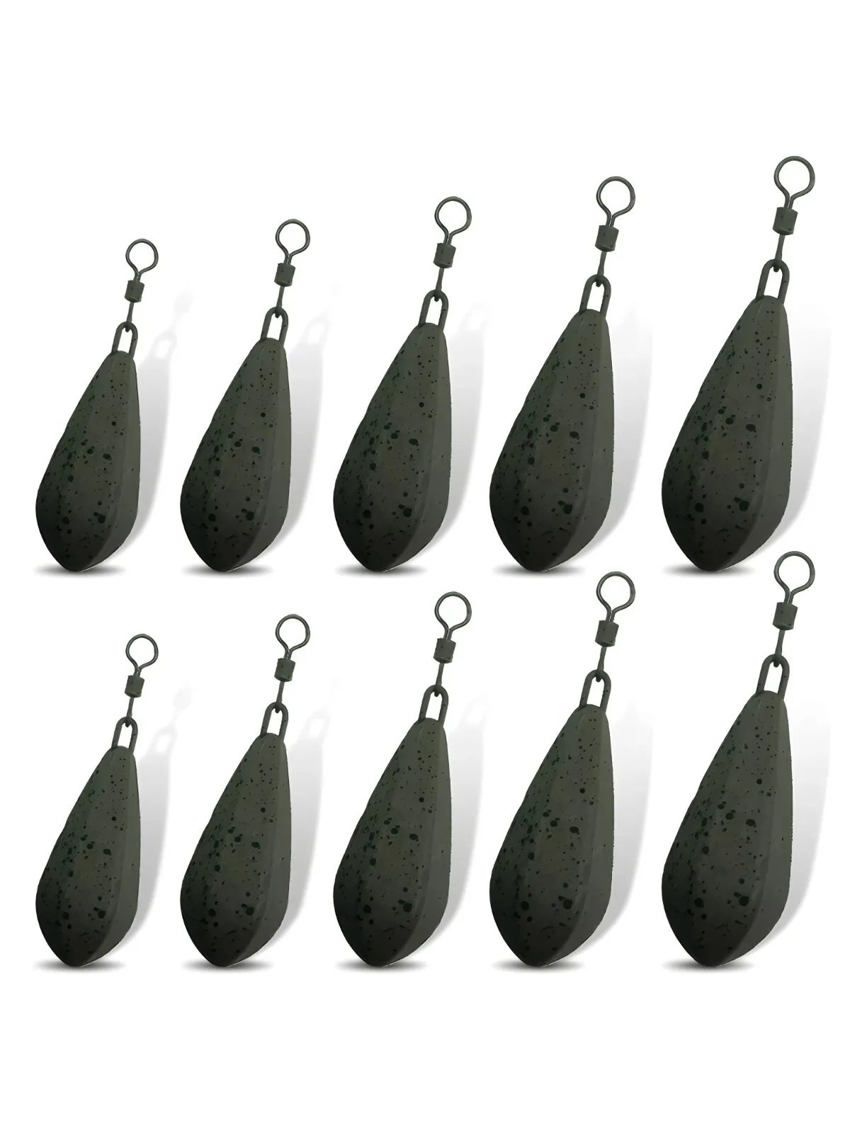 Poids de pêche à la carpe, 56g/71g/85g/99g/113g, adapté à l'eau douce et à l'eau de mer, pas facilement corrodé