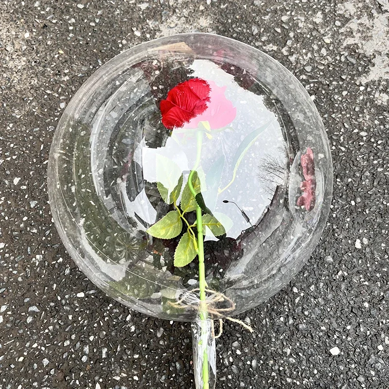 3/5 個 22/30 インチの透明なボボバルーン、結婚式、誕生日、ベビーシャワー、パーティーデコレーション用 |   ワイドネックバブルバルーン（V用）