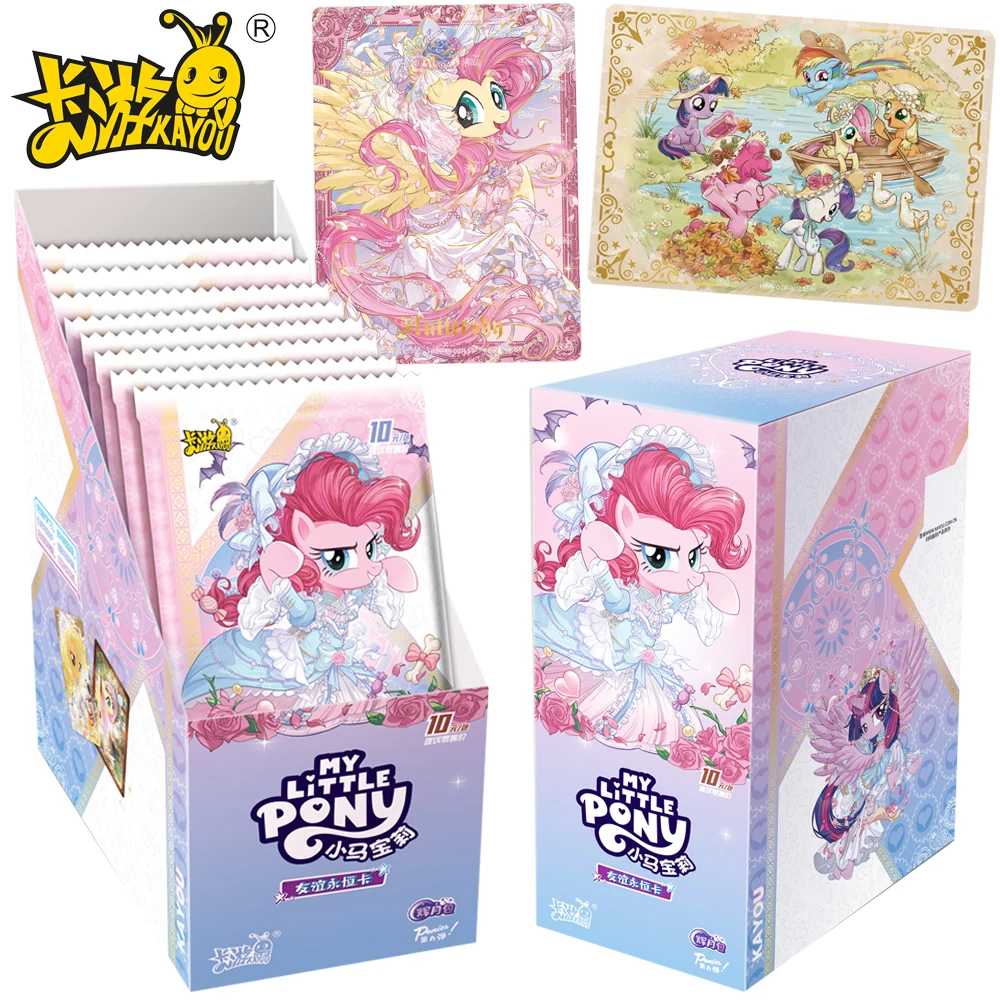 

Genuine Kayou My Little Pony Collection Cards for Fans Wonderful Festival Night Lovely Magical Friendship Character Cards Gifts
