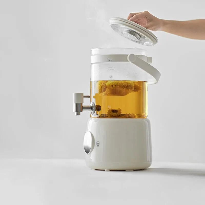 Multifunctional Electric Kettle with Keep-Warm, 2.8L Glass Tea Maker for Home & Office - Boil/Steep/Brew Tea, Coffee, BPA-Free
