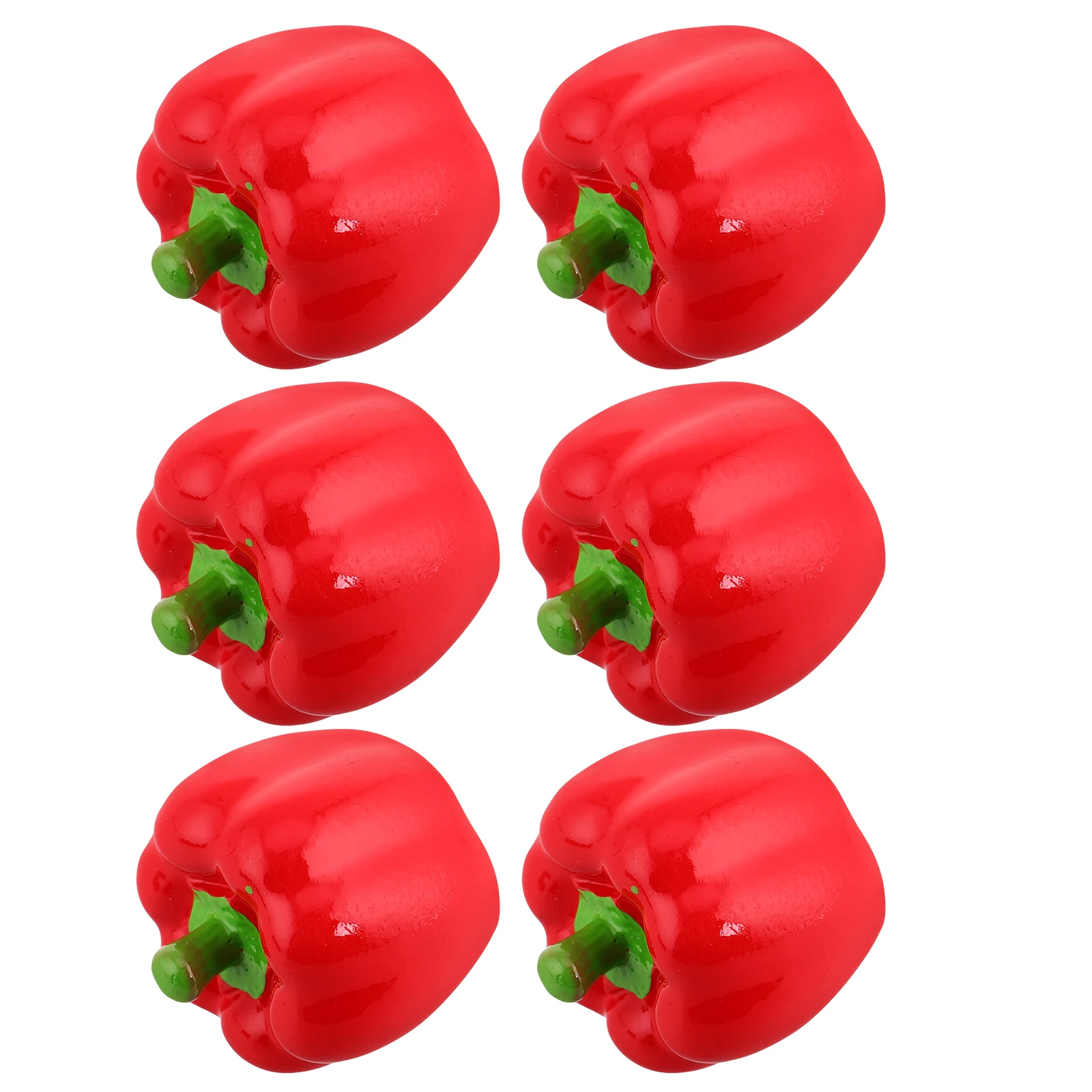 

6 Pcs Simulated Chili Ornament Pepper Artificial Food Props for Display Decorations Charm Resin Festival