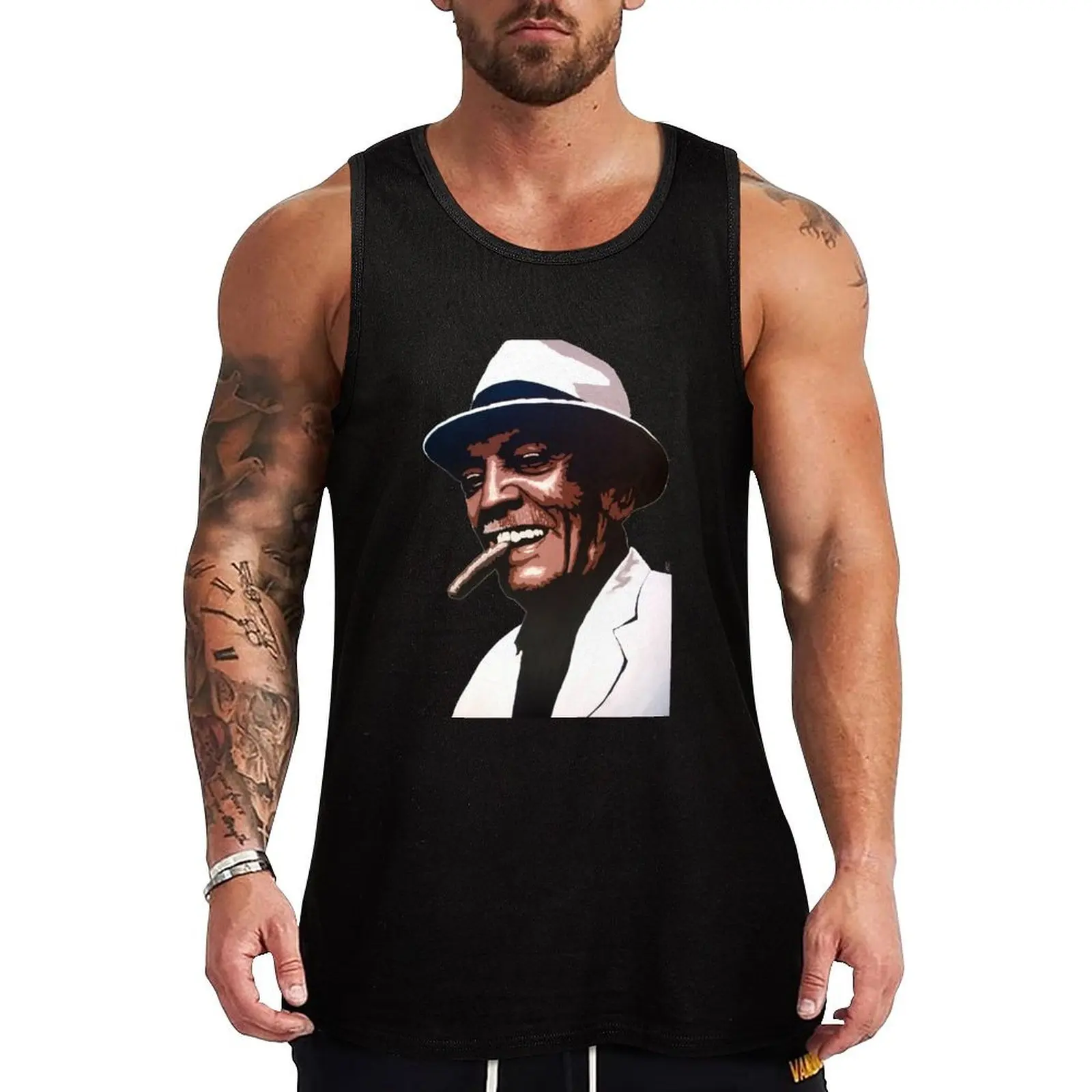

Compay Segundo Tank Top Sleeveless T-shirt anime clothes gym t-shirts gym accessories man