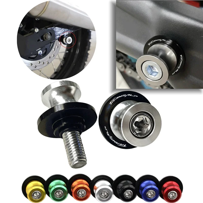 For Honda TRANSALP XL750 TRANSALP XL 750 2023-2024 Motorcycle Swingarm Spools CNC Aluminum Rear Stand Slider Protector Screws 8M