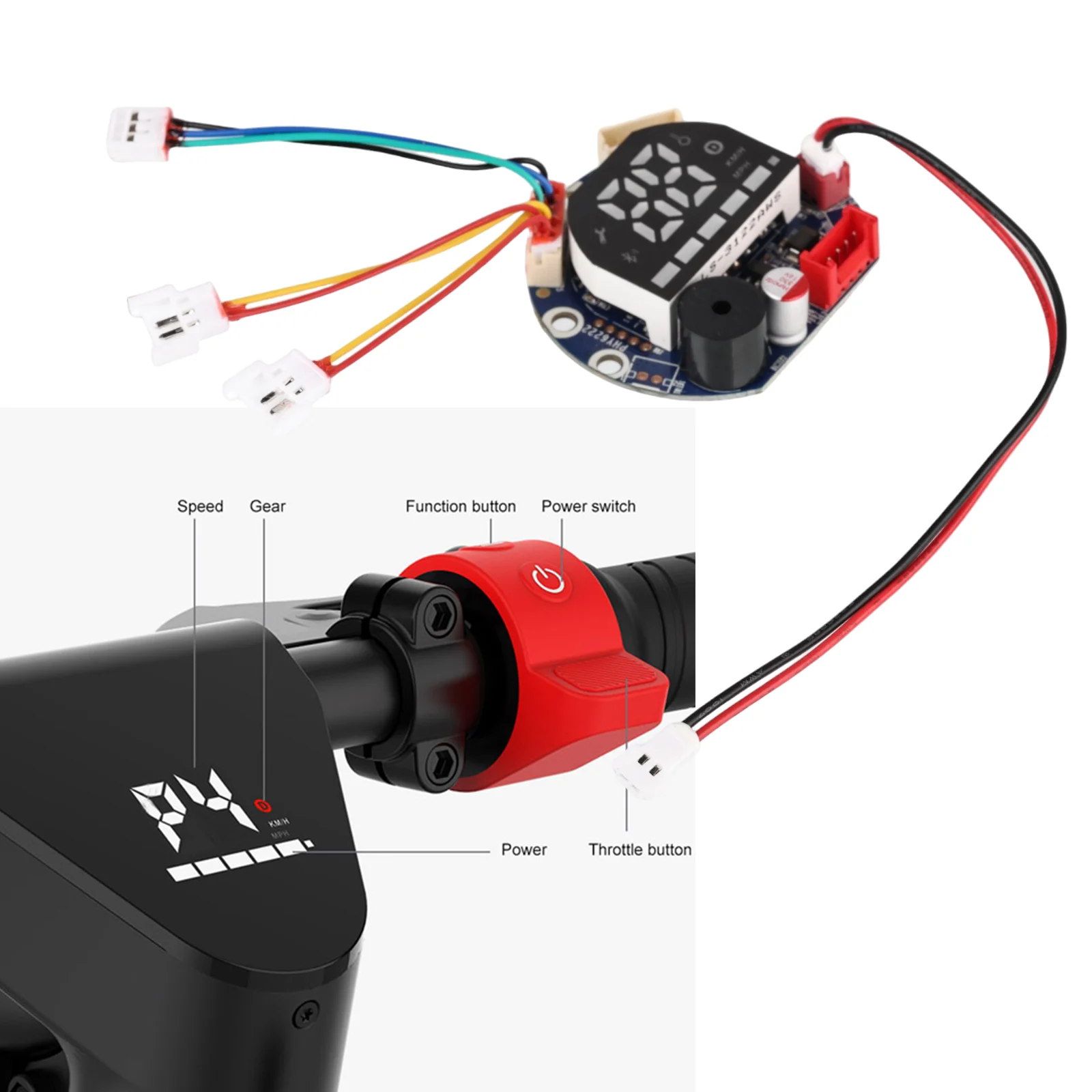 36V Dashboard for HX X9 Electric Scooter Display Display Instrument LED Display Panel Circuit Board E-Bike Parts