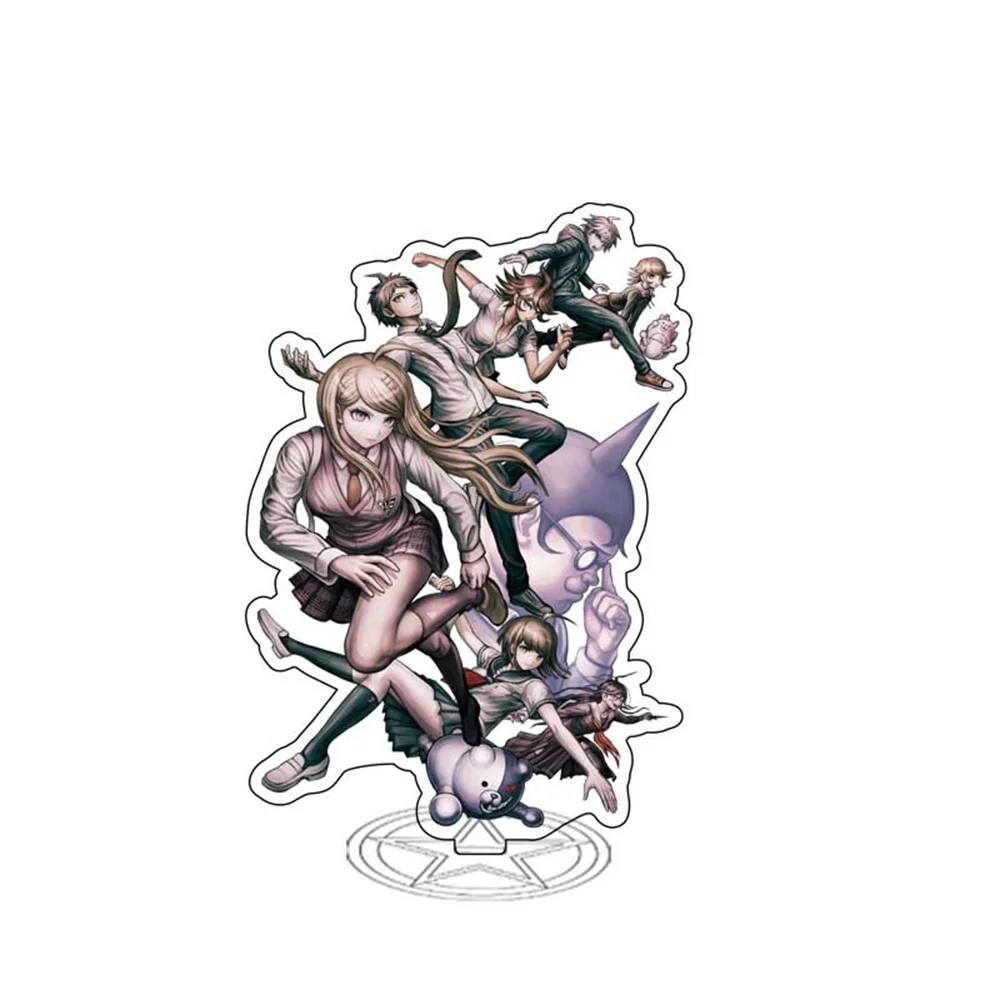 Hot Cartoon Anime Danganronpa V3 Trigger Happy Havoc figurine Acrylic Stand Model Plate Desk Decor Standing Series Gifts7pcs