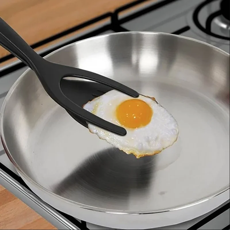 Egg Spatula Flip Turn Grab 2 in 1 Grip and Flip Spatula Perfect Pancake Rench Toast Omelet Making Ease Cooking Home Kitchen Tool