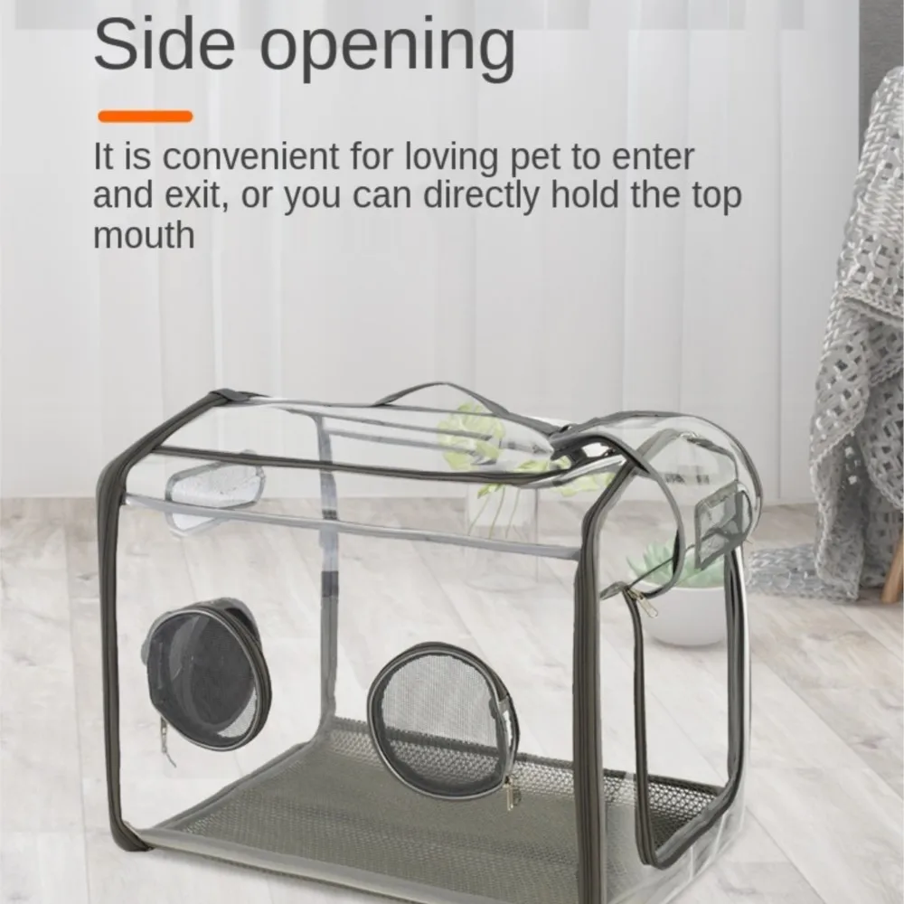 

Dog Pet Transparent Drying Box Cat Blowing Drying Bag Foldable Anti Grasping Dog Cat Bathing and Drying Tent Suit for All Dryer