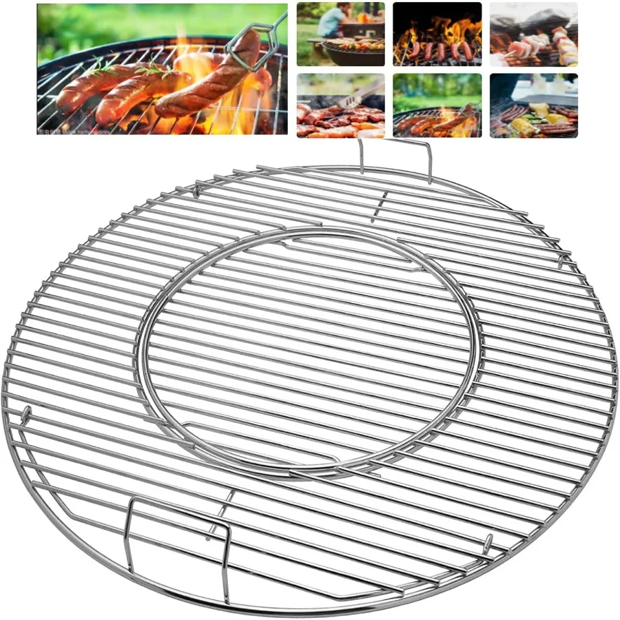 

Grill Grates 8835 Replacement for 22.5 inch Charcoal Grills Kettle Gourmet BBQ Stainless Steel Cooking Grate Grids 8835 Grill