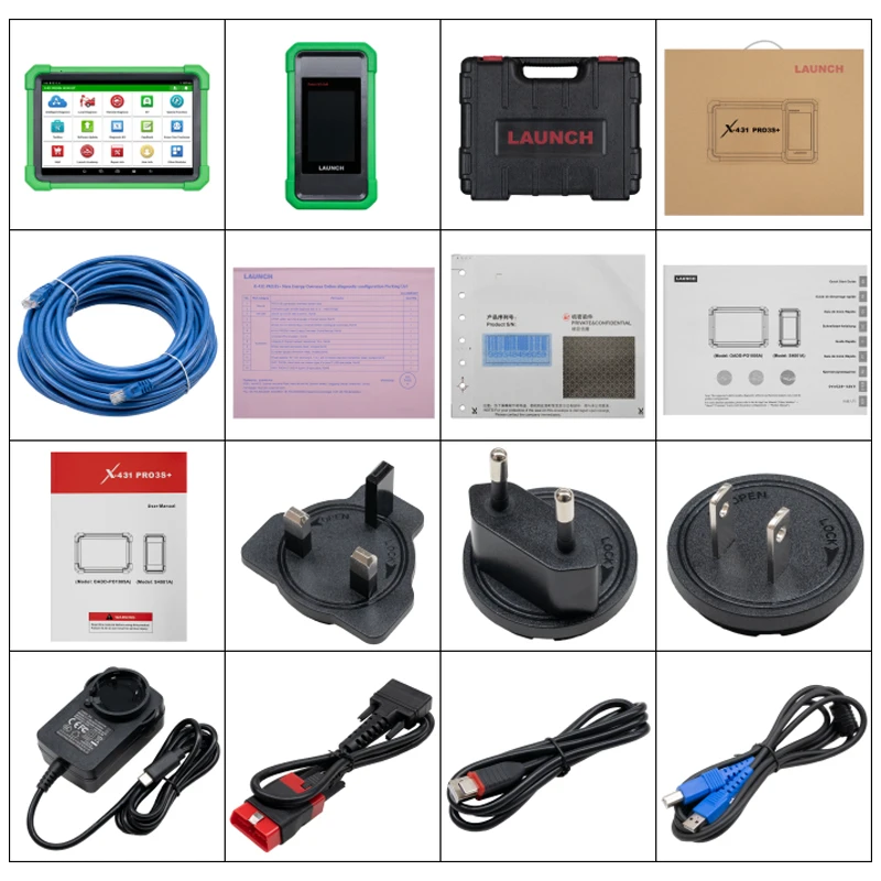 LAUNCH X431 PRO3S+ EV-Diagnosetool, Scanner für Elektrofahrzeuge, Automobilscanner, 2 Jahre kostenlose Aktualisierung