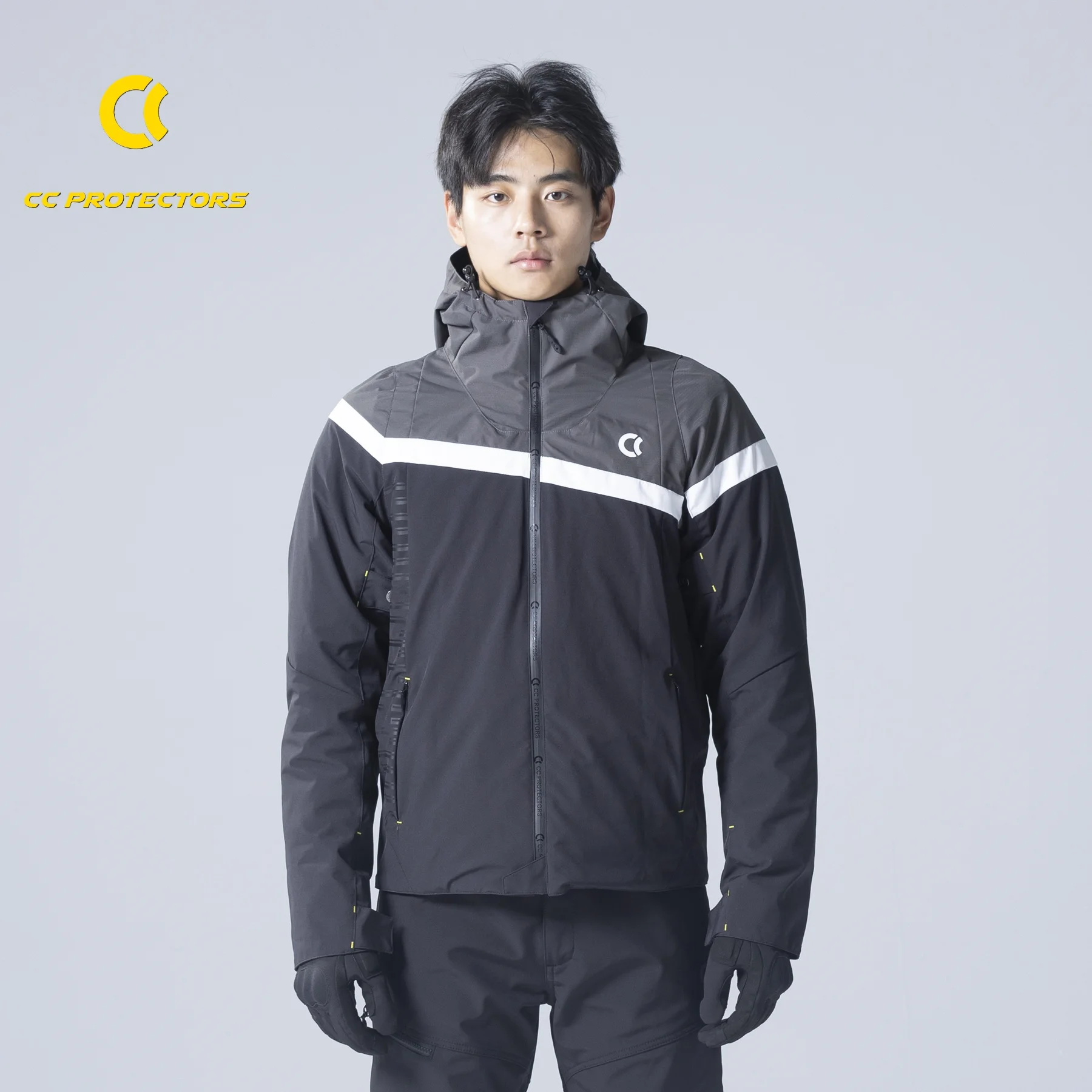 CC Protectors 3068 CE Level 2 Motorcycle Jacket 3M Thinsulate Detachable Liner Water Resistant Reflective Riding Coat M-4XL