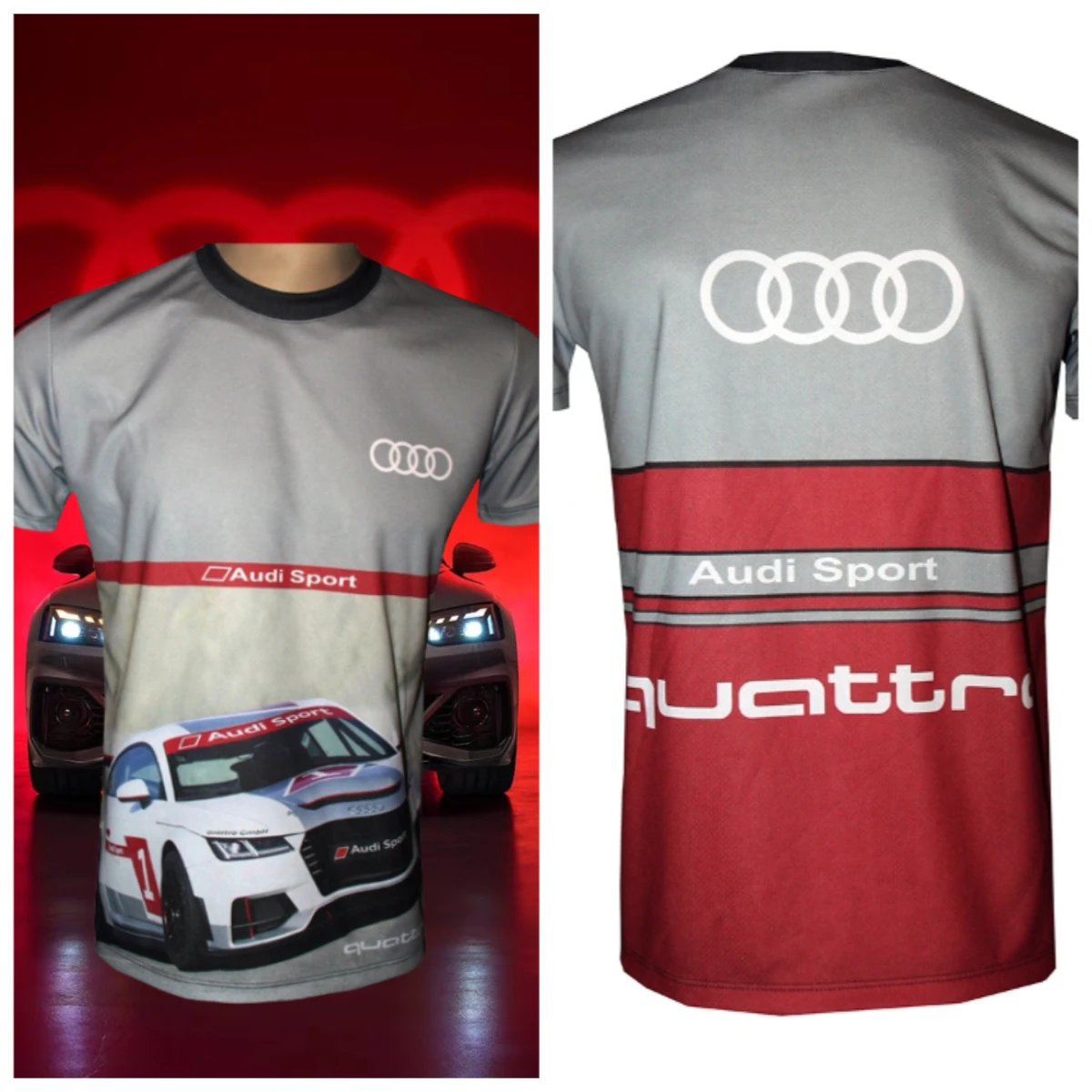 

Новинка 2025 года, топ для гоночного мотоцикла, дышащая футболка для занятий спортом на открытом воздухе Audi, летняя мужская повседневная спортивная уличная футболка с короткими рукавами