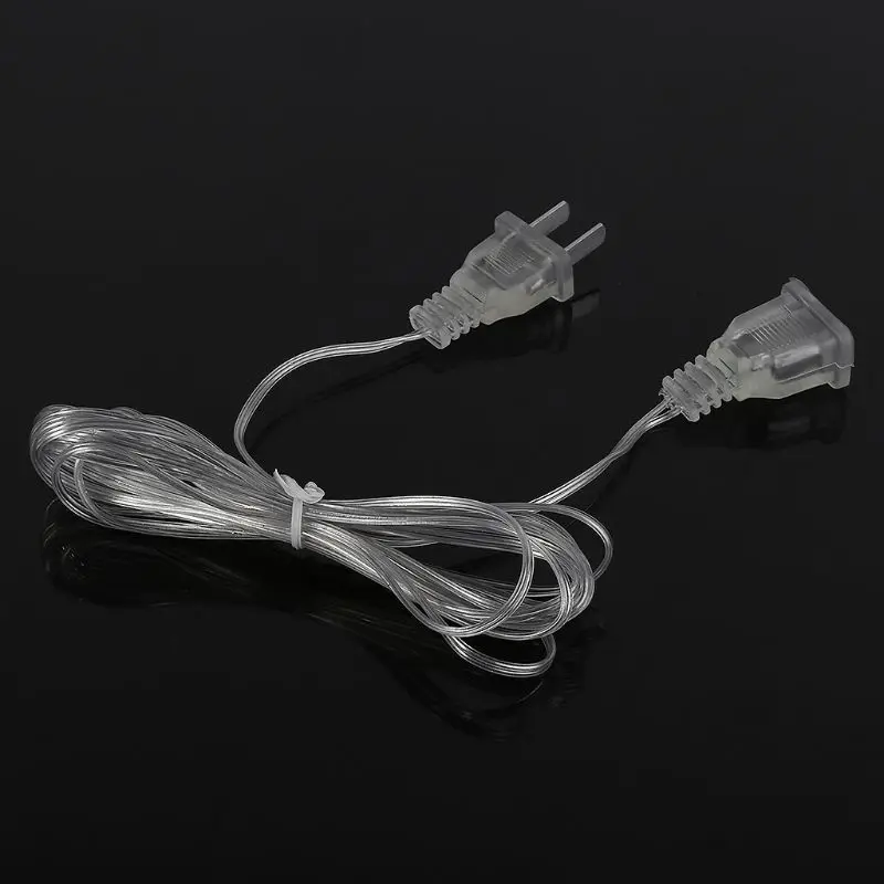 Cable extensor enchufe para Cable extensión alimentación para cadena luces LED Navidad L